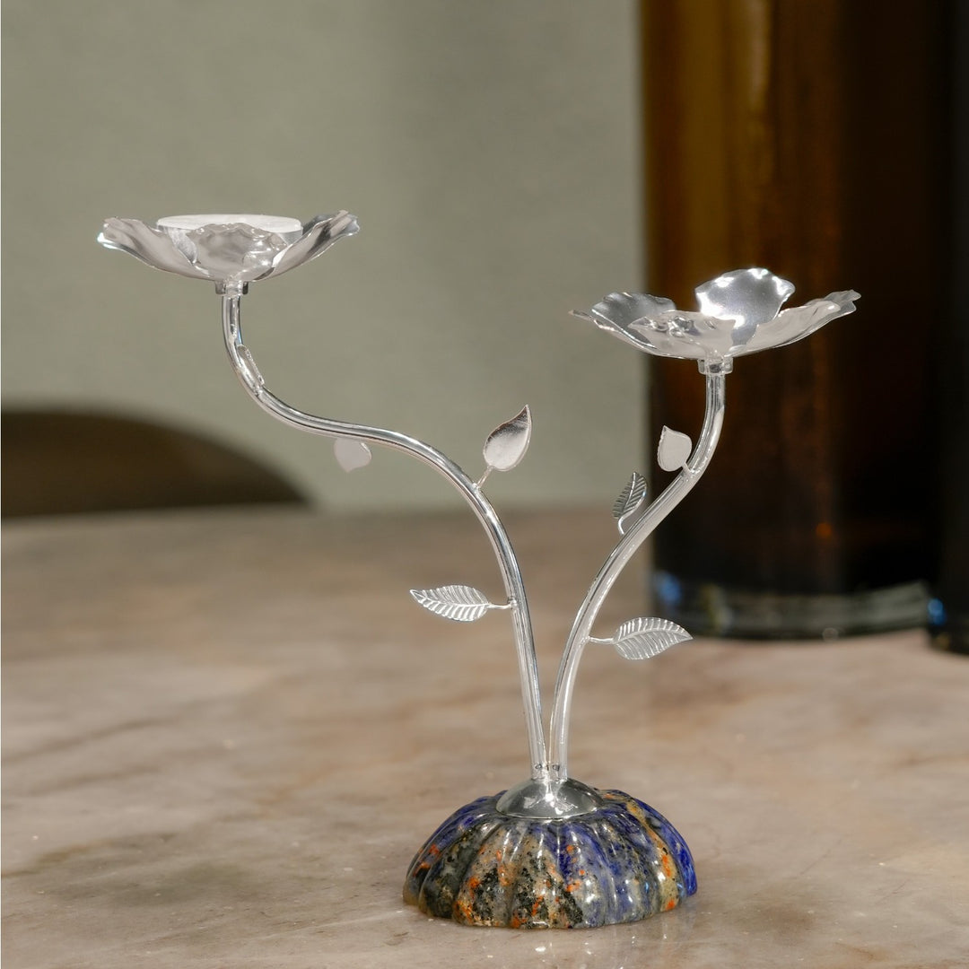 2 Flower Tea Lite Stems