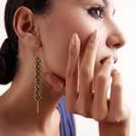 Load image into Gallery viewer, Pyrite Wave Earrings