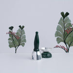 Load image into Gallery viewer, Saraswati Green Aventurine bell and deepak