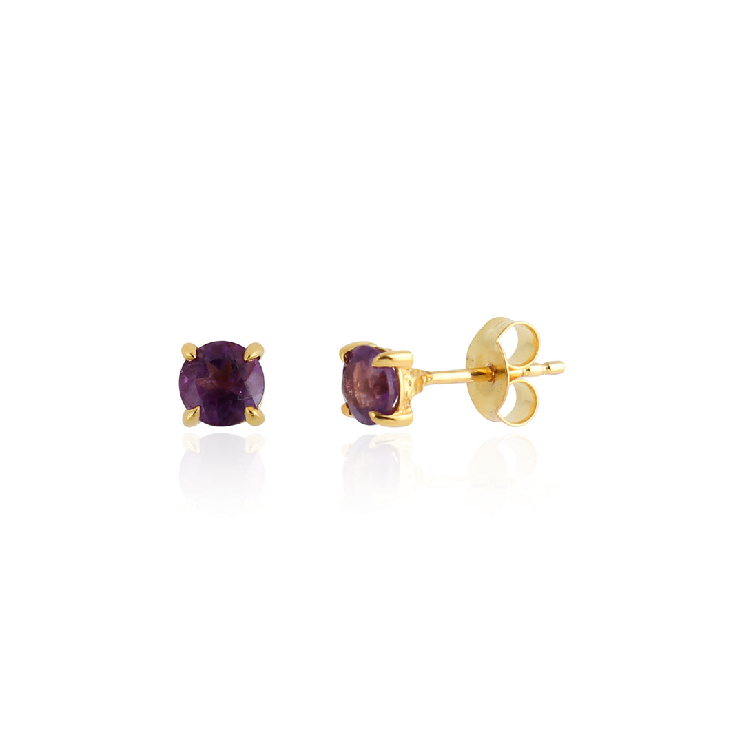 Classic Round Stud Earrings
