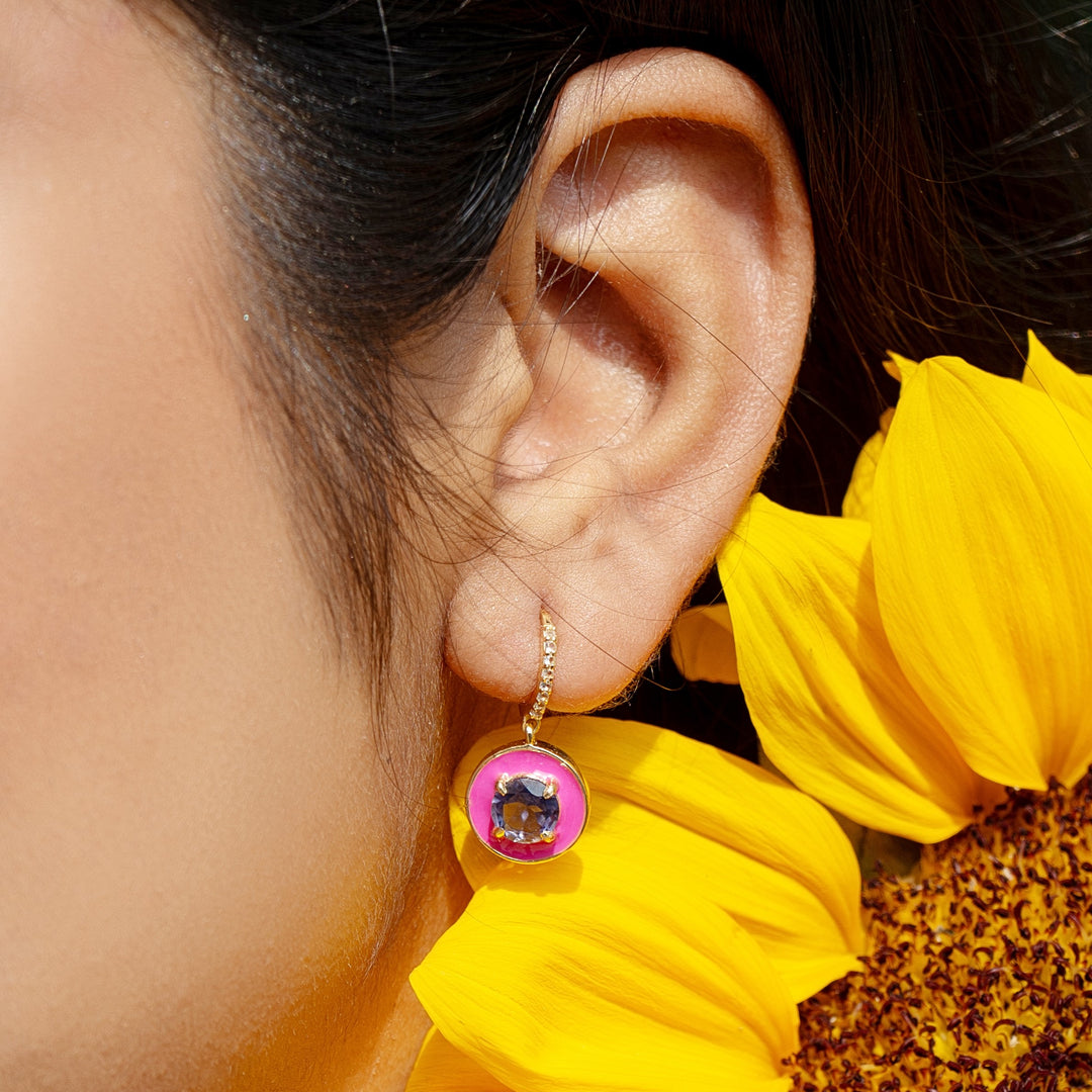 Rasberry earrings