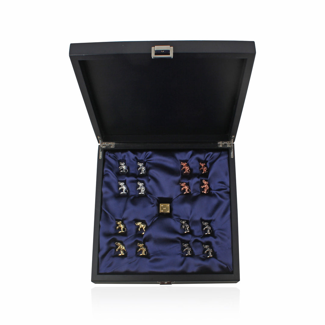 Silver Plated Elephant Ludo Bord