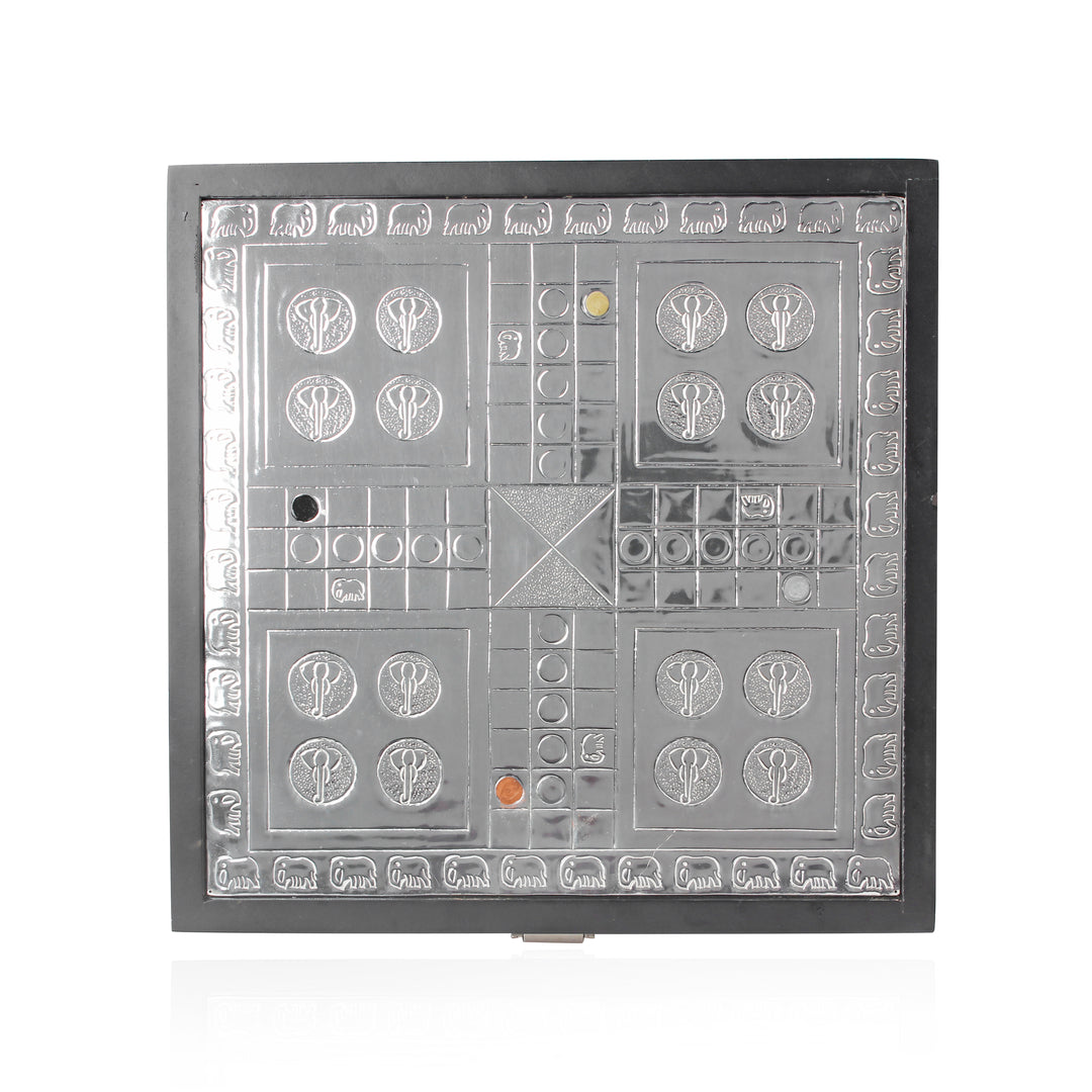 Silver Plated Elephant Ludo Bord
