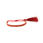 Load image into Gallery viewer, Gold-Plated Thread Rakhi Lumba
