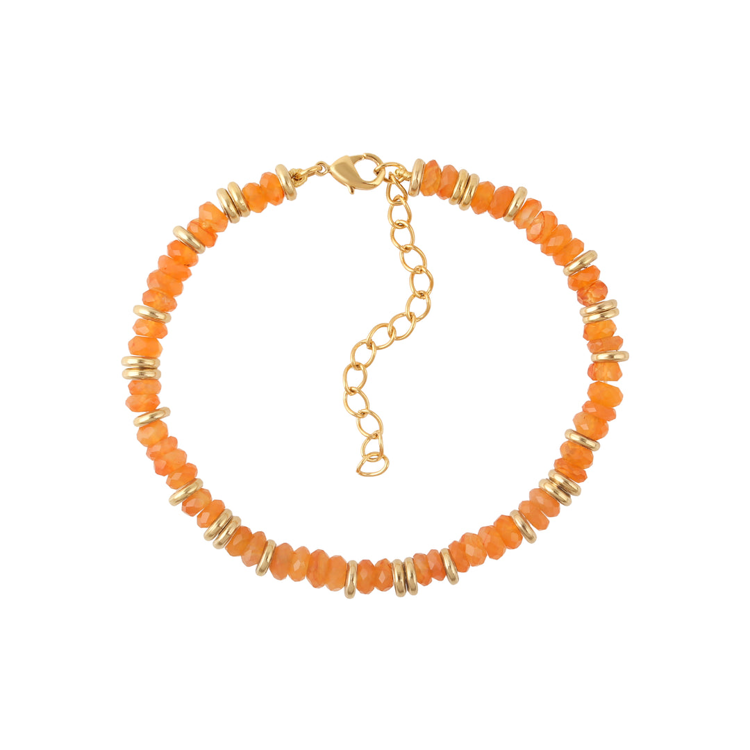Vibrant Carnelian Gemstone Rakhi