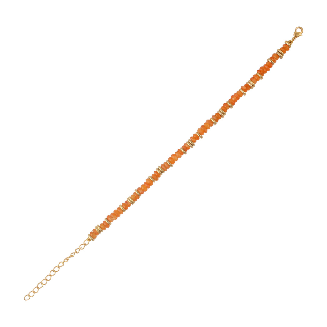 Vibrant Carnelian Gemstone Rakhi