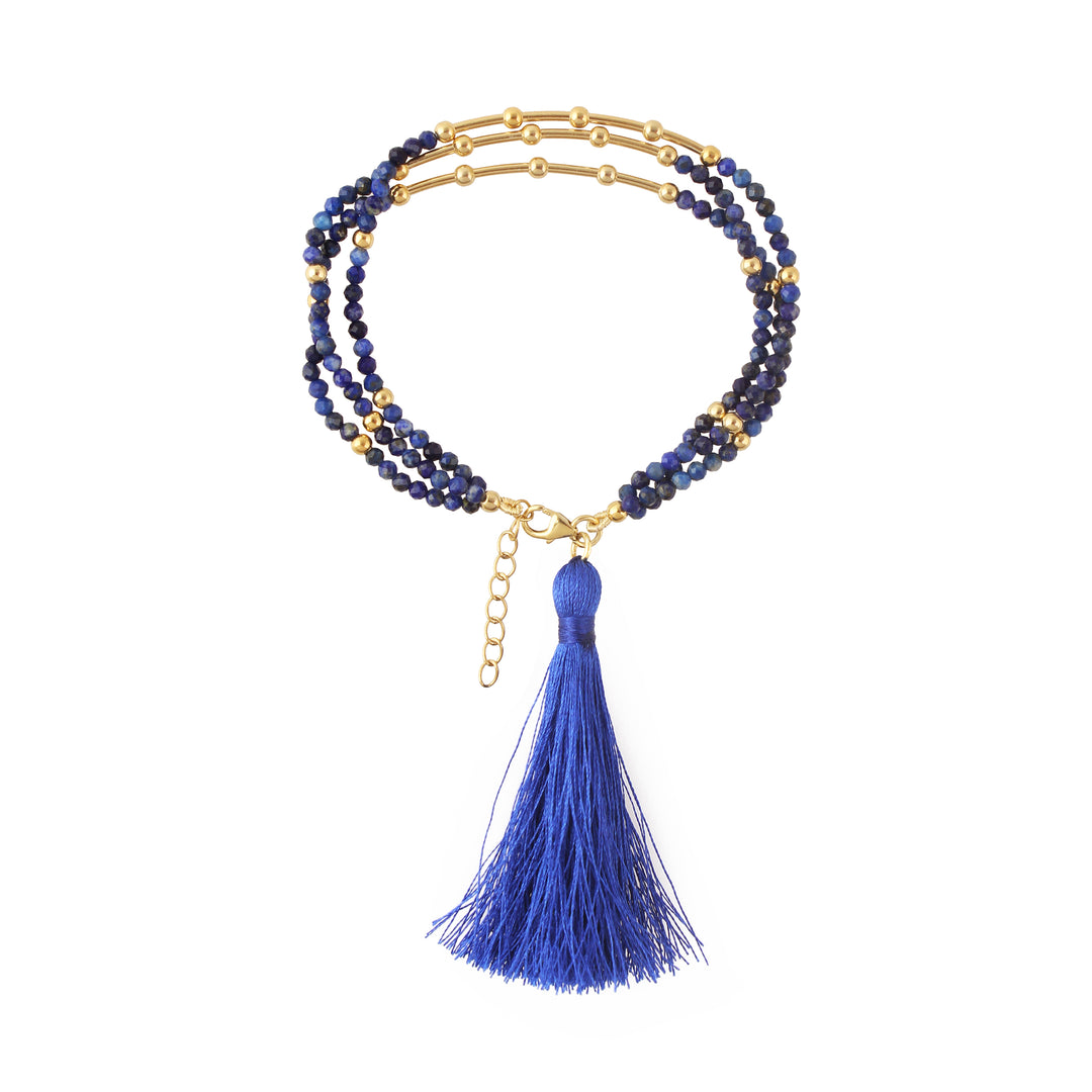 Blue Lapis Rakhi Lumba for Love & Strength
