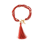 Load image into Gallery viewer, Handcrafted Carnelian Gemstone Rakhi Lumba