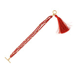 Load image into Gallery viewer, Handcrafted Carnelian Gemstone Rakhi Lumba