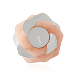 Load image into Gallery viewer, Silver Rose Quartz Gemstone Rose Tea Lite ❤️❤️