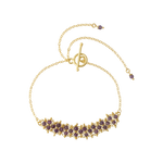 Load image into Gallery viewer, Amethyst Gemstone Weave Rakhi (Unisex)
