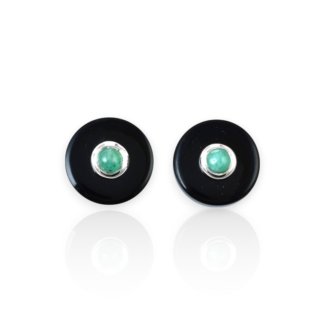 Crysler Emerald Black Onyx Cufflink