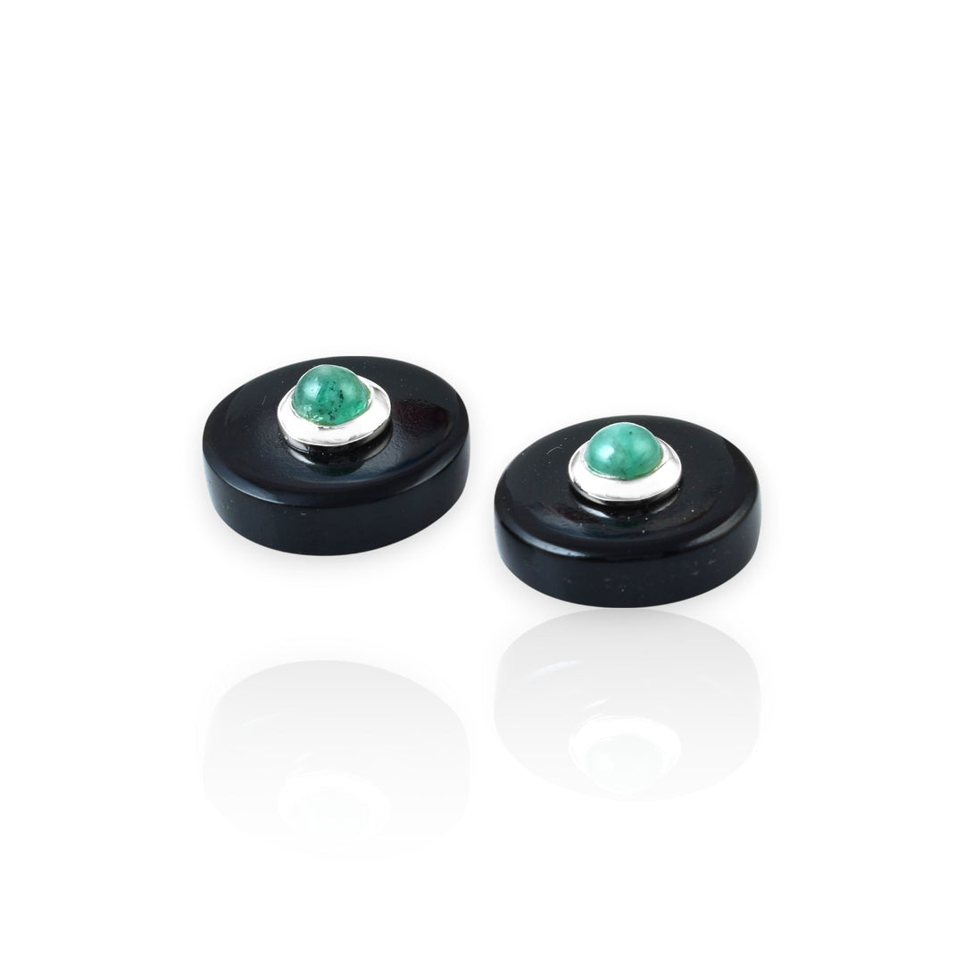Crysler Emerald Black Onyx Cufflink