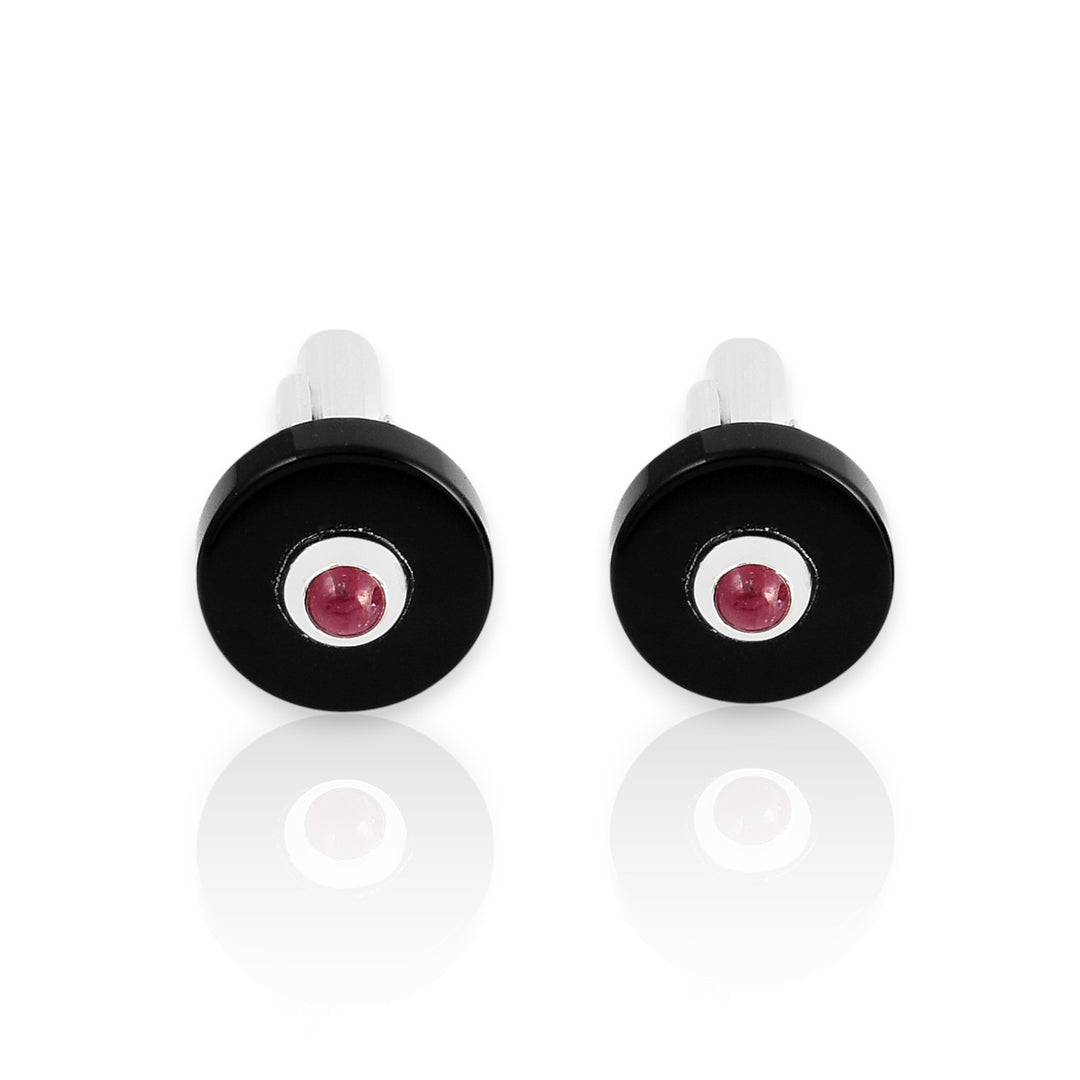 Crysler Ruby Black Onyx Cufflink