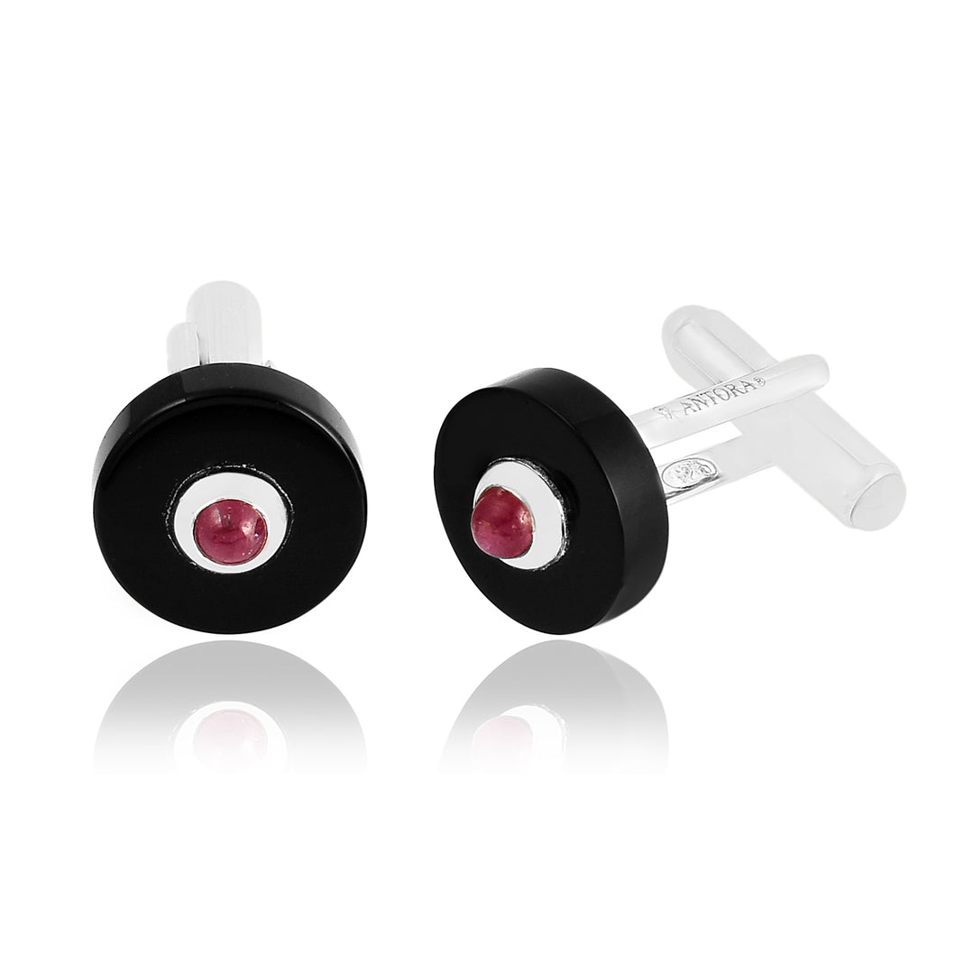 Crysler Ruby Black Onyx Cufflink
