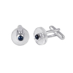 Load image into Gallery viewer, Crysler Blue Sapphire Pearl Cufflink