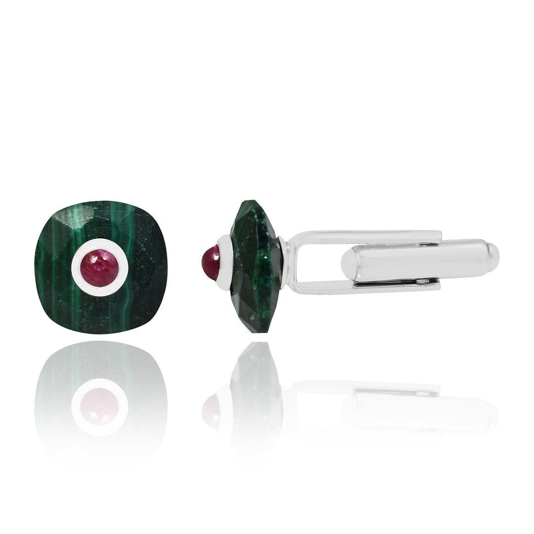 Jaipur Men Melachite Ruby Cuffling
