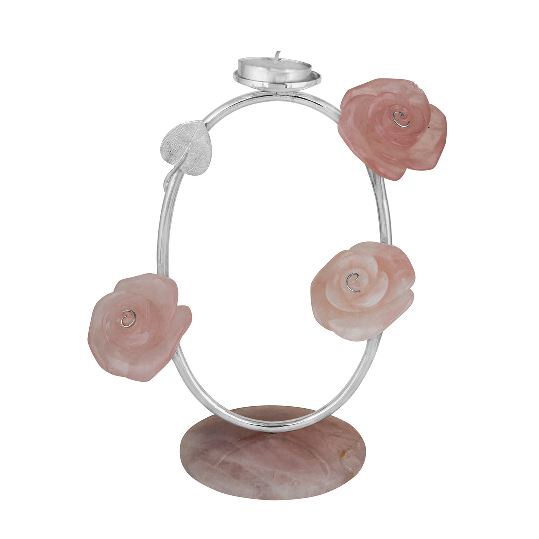 Flora Oval Rose Tea Light