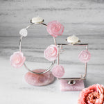 Load image into Gallery viewer, Flora Oval Rose Tea Light