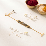Load image into Gallery viewer, Pyrite Gemstone Weave Rakhi