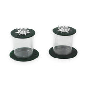 Elephant star glass cover and coaster (set of 2)