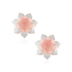 Load image into Gallery viewer, Rose Quartz Lotus Tea lite ❤️
