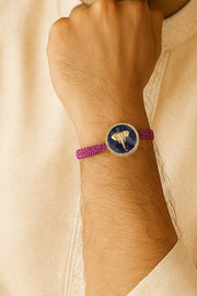 Sodalite Elephant Rakhi