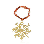 Golden Snowflake Ornament