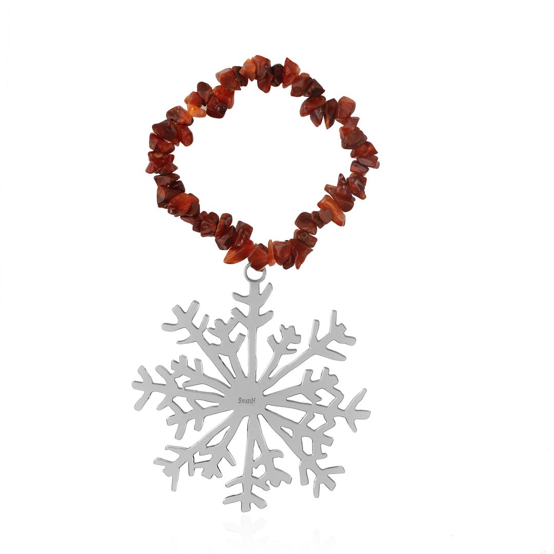 Snowflake silver plated Ornament