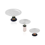 Diamond mini pedestal platter