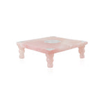 Load image into Gallery viewer, Rose Quartz Silver Chowki
