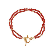 Handcrafted Red Carnelian Gemstone Rakhi