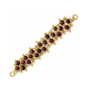 Garnet Wave Earrings