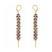 Amethyst Wave Earrings