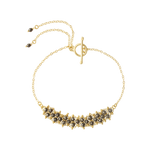 Load image into Gallery viewer, Pyrite Gemstone Weave Rakhi