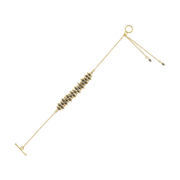 Pyrite Gemstone Weave Rakhi