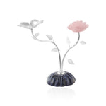 Load image into Gallery viewer, Rose Quartz Flower Tea Lite.
