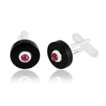 Load image into Gallery viewer, Crysler Ruby Black Onyx Cufflink
