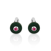 Crysler Ruby Malachite Cufflink