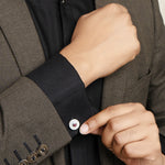 Load image into Gallery viewer, Crysler Ruby Pearl Cufflink
