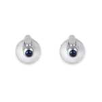 Load image into Gallery viewer, Crysler Blue Sapphire Pearl Cufflink
