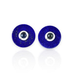 Load image into Gallery viewer, Crysler Blue Sapphire Malachite Cufflink
