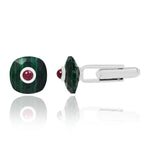 Load image into Gallery viewer, Jaipur Men Melachite Ruby Cuffling
