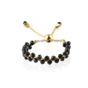 Protection Black Onyx free size Ring