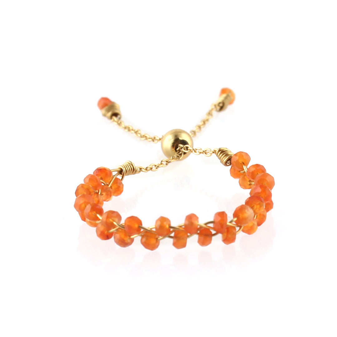 Passion- Carnelian free size Ring