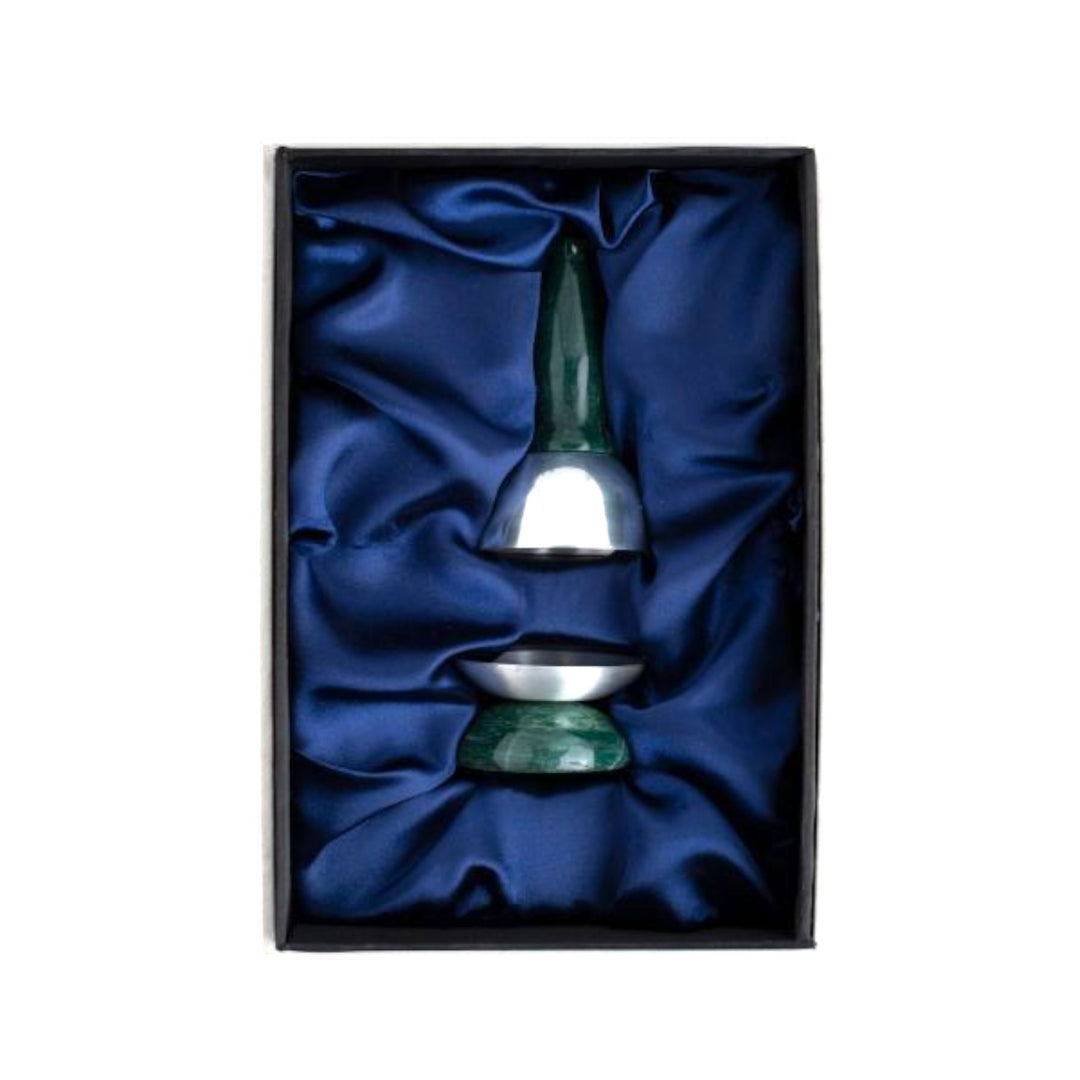 Saraswati Green Aventurine bell and deepak
