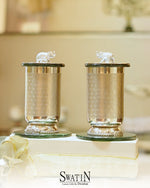 Load image into Gallery viewer, Elephant Jali glass cover and coaster (set of 2)