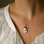 Load image into Gallery viewer, Snowman Earrings