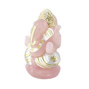 Rose Quartz (dual tone) Lord Ganesha